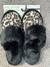 Gold Toe Women's Slippers - Faux Fur Lined Velour Soft Slipper Slip On -...