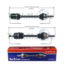 SurTrack Pair Set 2 Front CV Axle Shafts For Dodge Stealth Mitsubishi 3000GT 3.0