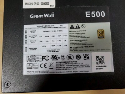 Great Wall E500 500W ATX 80+ Gold Semi-Modular Power Supply | eBay