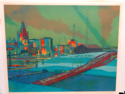 WENDELL MOHR ''MOVING FREEWAY'' LIMITED EDITION HAND SIGNED VINTAGE SERIGRAPH