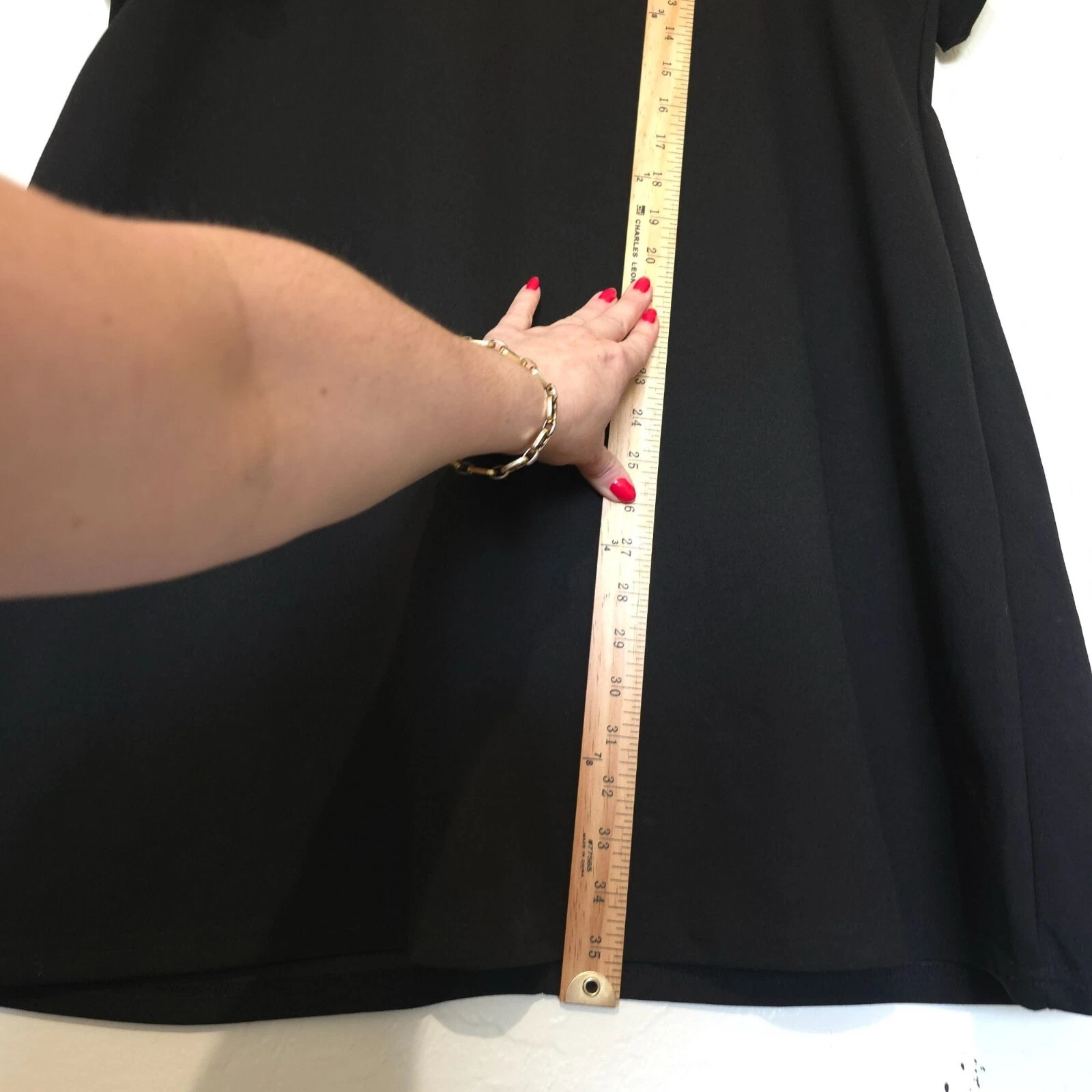 Abito Kate Spade Shift Donna Xl Spalla Fredda Increspato Nero Buco della Serra Classico Tempo