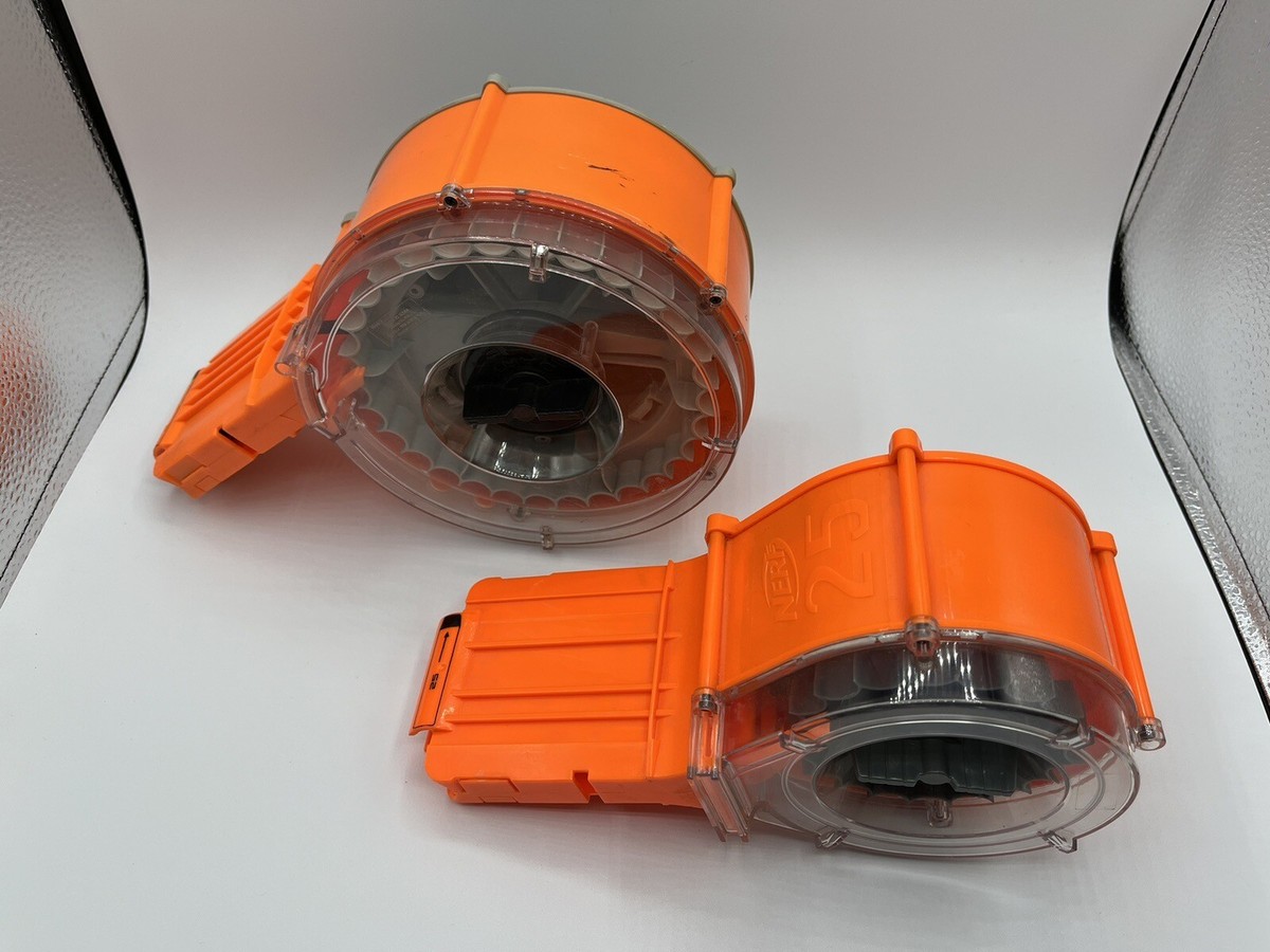 Nerf N-Strike 35 Round Dart Drum Ammo Magazine + 25 Round Mag