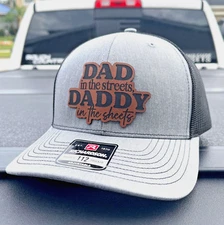 DAD IN THE STREETS DADDY IN THE SHEETS RICHARDSON 112 LEATHER PATCH HAT