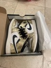 Youth Air Jordan 1 Mid SE Gold/black/white Size 5Y Box Included — photo 1