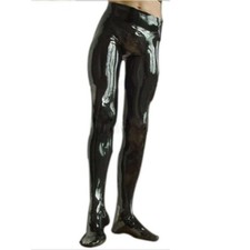 8002 Latex Pants Trousers with Socks Rubber Leggings Club Party Wear Costume