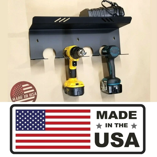 [SR] Wall Mount Drills Tools & Bits Holder Rack Storage DeWalt Milwaukee Makita