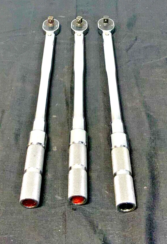 Lot of 3 Proto 6016 NMB Professional Torque Wrench 1 2 In Drive 150 Lbs 235B