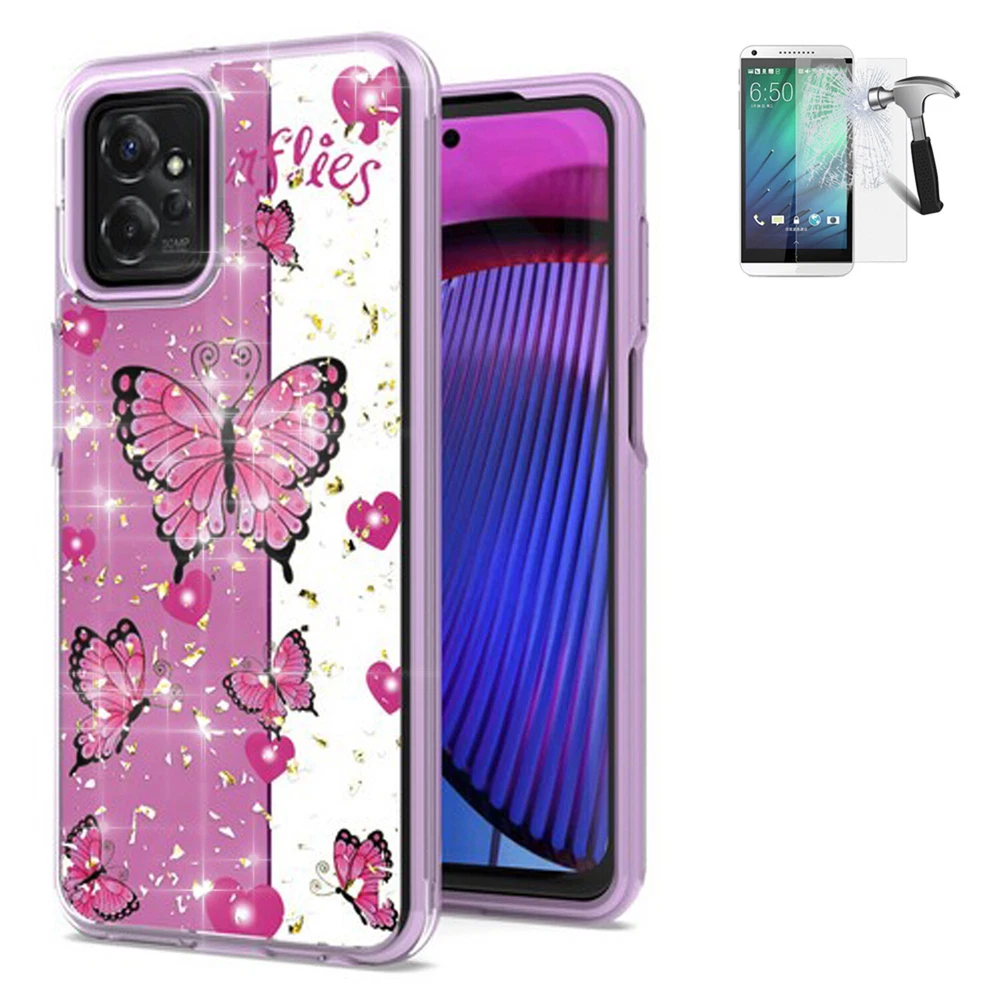 Phone Case for Motorola Moto G Power 2023 (XT2311) Hybrid Glitter