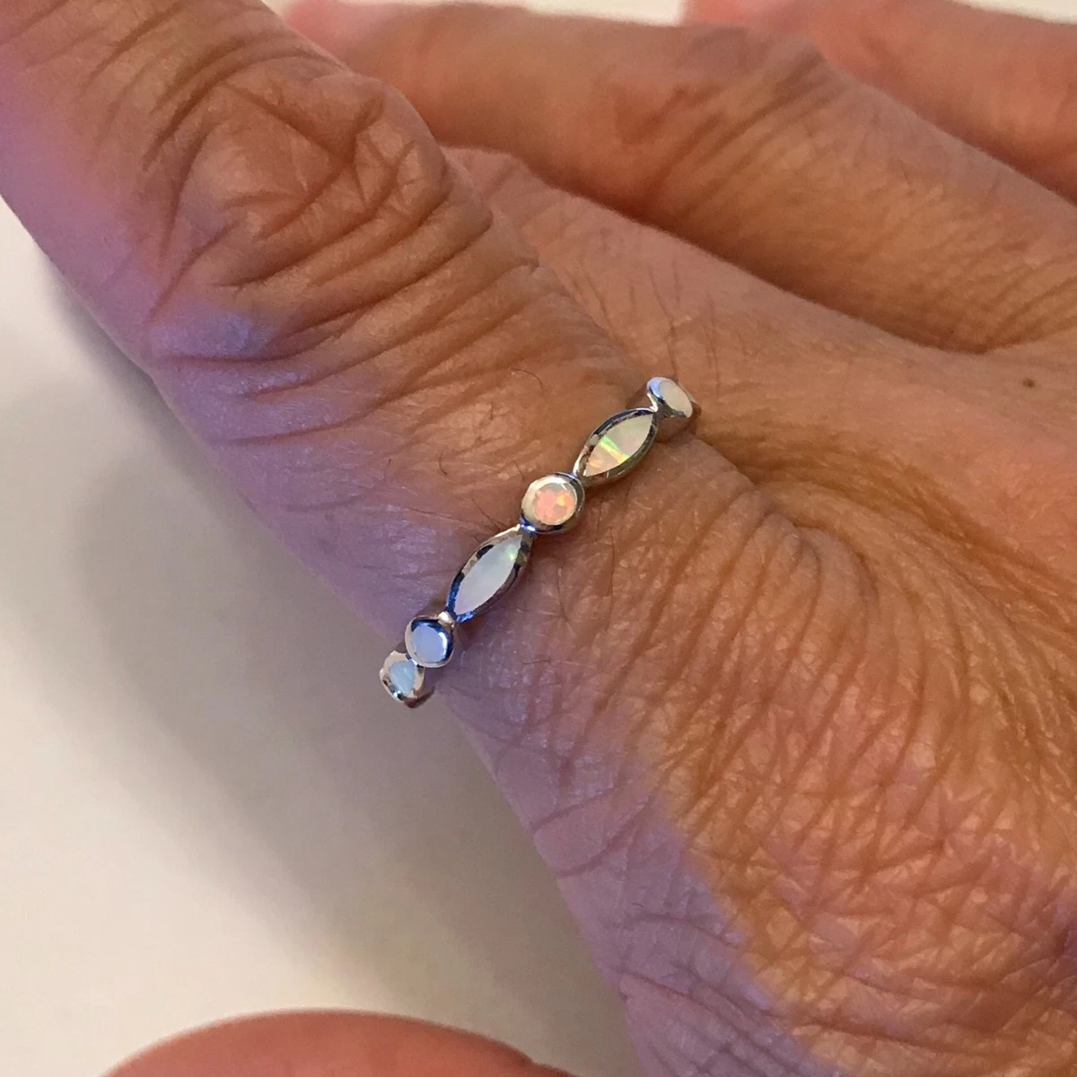 Opal thumb ring deals