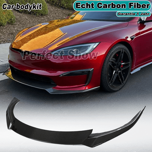 Se adapta a Tesla Model S Plaid 2021UP labio delantero de carbono labio del alerón alerón delantero - Imagen 1 de 13