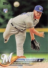 Brandon Woodruff Rookie Topps Series 1 2018 Baseball Card #179