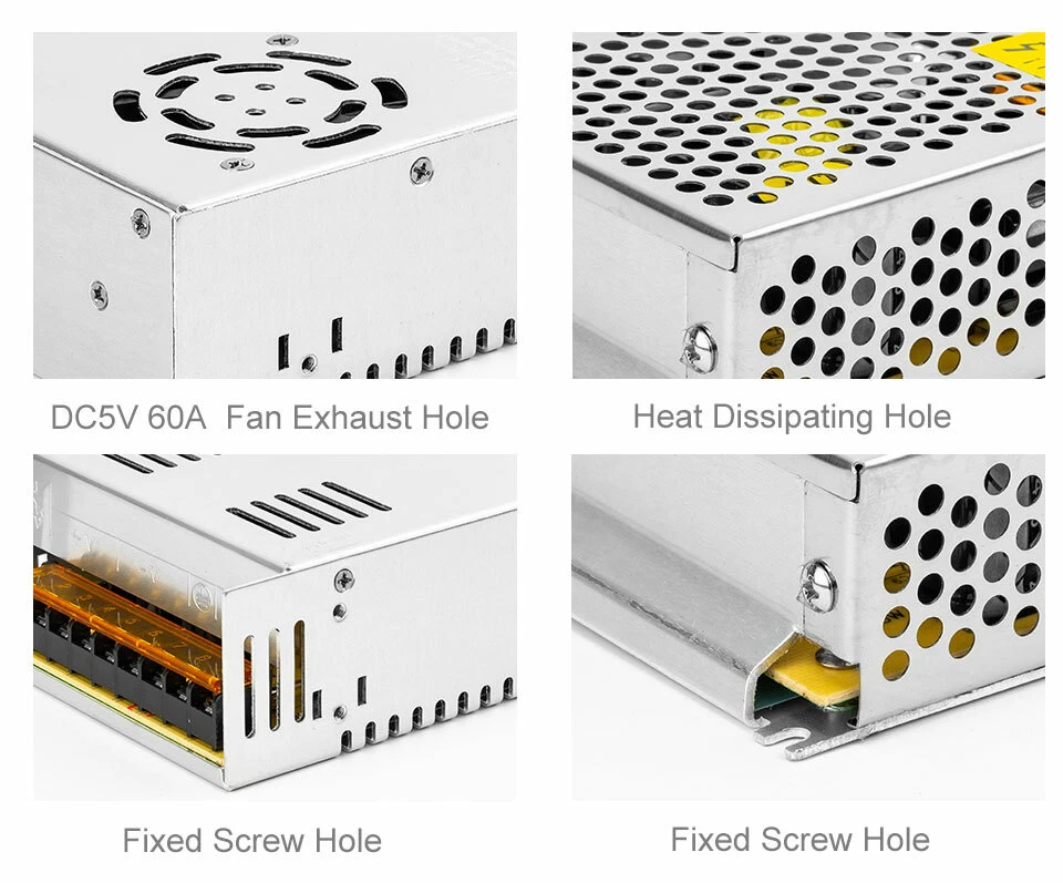 Interruptor Fuente de Alimentación Transformador AC 110V a DC 5V 12V 24V Adaptador para Tira LED Foto 3 de 4