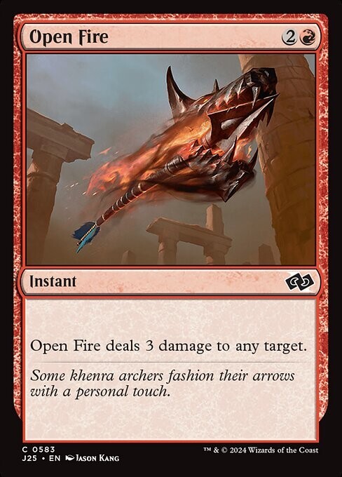 NM Open Fire, MTG, Foundations Jumpstart, Magic the Gathering, 583