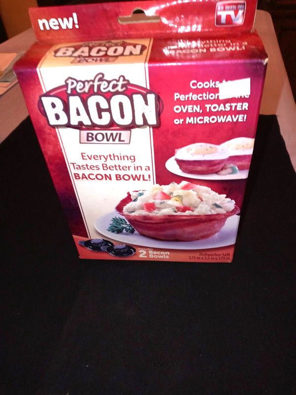 PERFECT BACON BOWL/MAKES BREAD BOWLS TOO!
