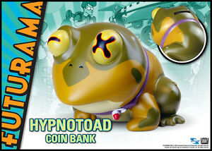 Futurama Hypnotoad 6" Vinyl Coin Bank MIB NEW 
