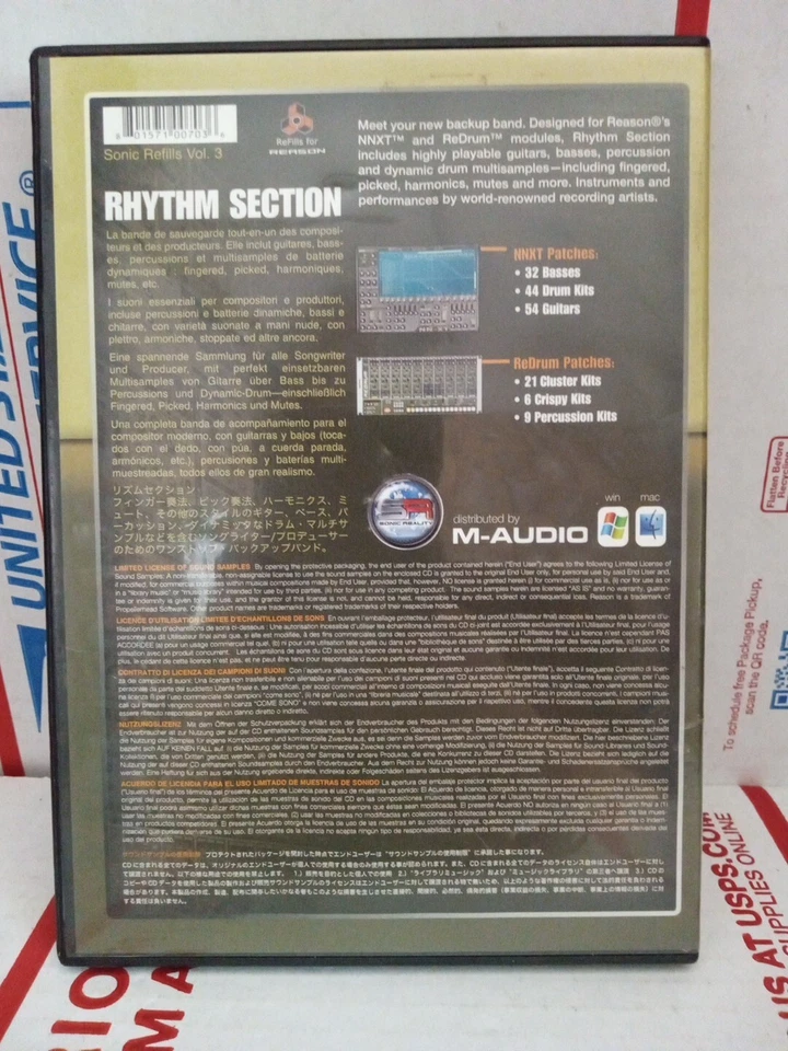 Sonic Refills ~ Volume 3 ( Rhythm Section ) Windows DVD-ROM No Keycod ~ Shelf207 - Image 2 of 3