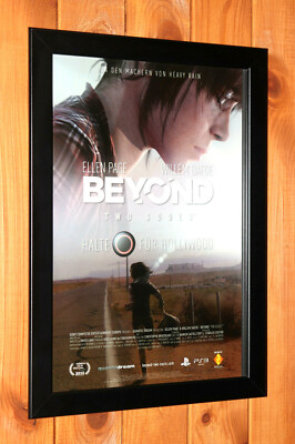 Beyond Two Souls PS3 PS4 Promo Mini Werbeblatt Gerahmt Poster / Ad Page Framed