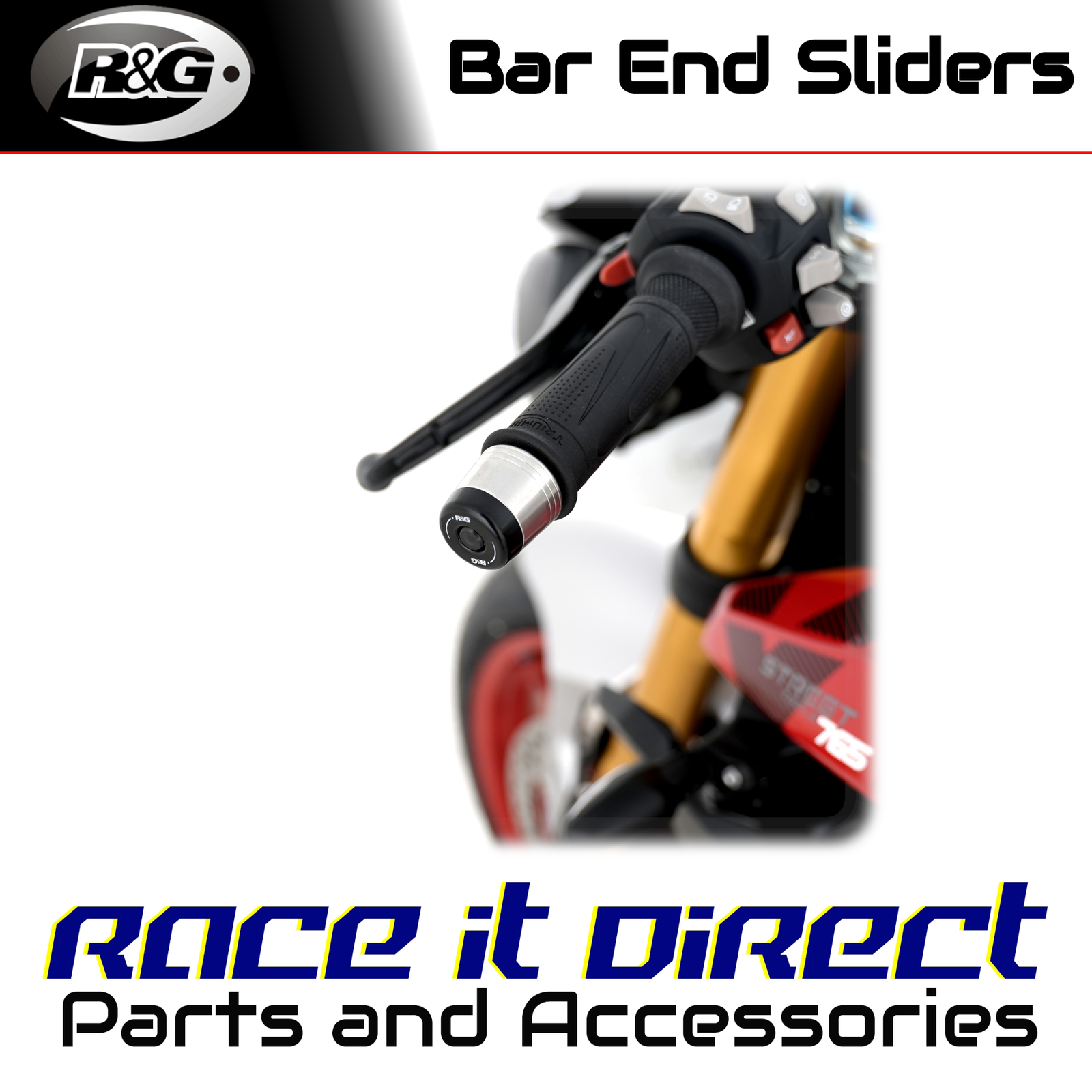 Bar End Sliders for Triumph Tiger Sport 800 2025-2026 No Mirrors R&G