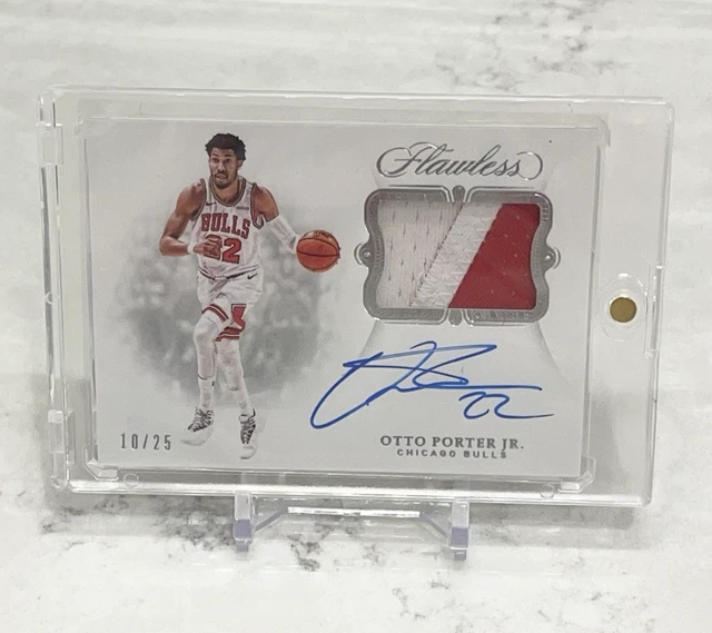 2018-19 Panini Flawless - Otto Porter Jr - /25 Patch Auto Autograph GAME WORN