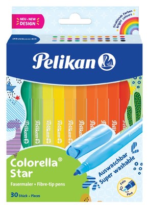 30 Pelikan Fasermaler colorella star, 30er Kartonetui