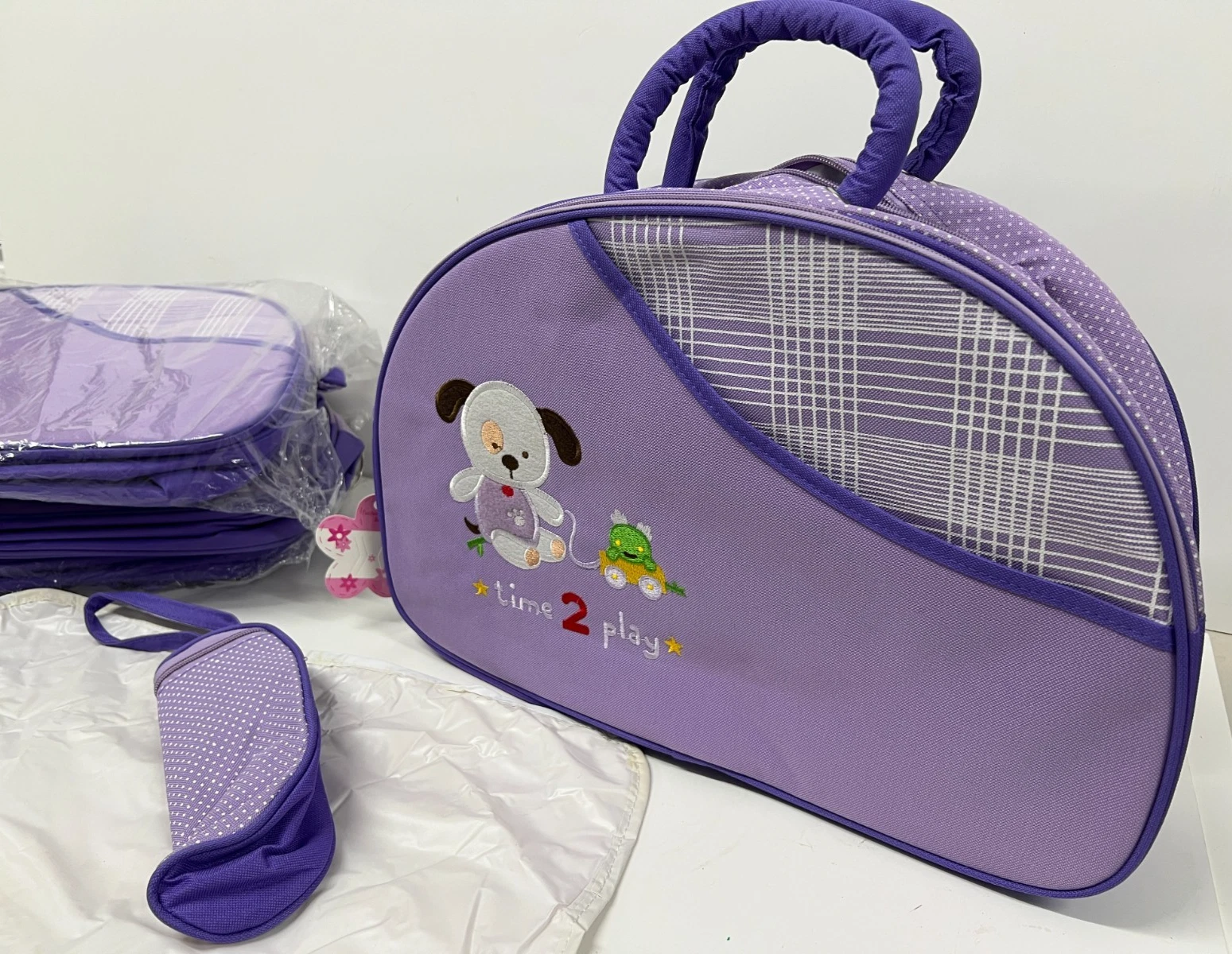 Job Lot of 6 Waterproof Baby Nappy Changing Handbag Shoulder Bag with Mat Travel