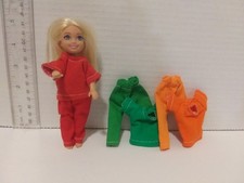 Doll Clothes Handmade to fit Chelsea 5"  doll- Lot of   3 set-Pants/Tops -K152