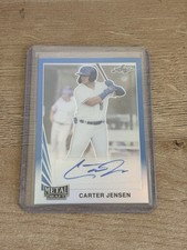 2021 Leaf Metal Draft Carter Jensen Blue /35 Auto Royals