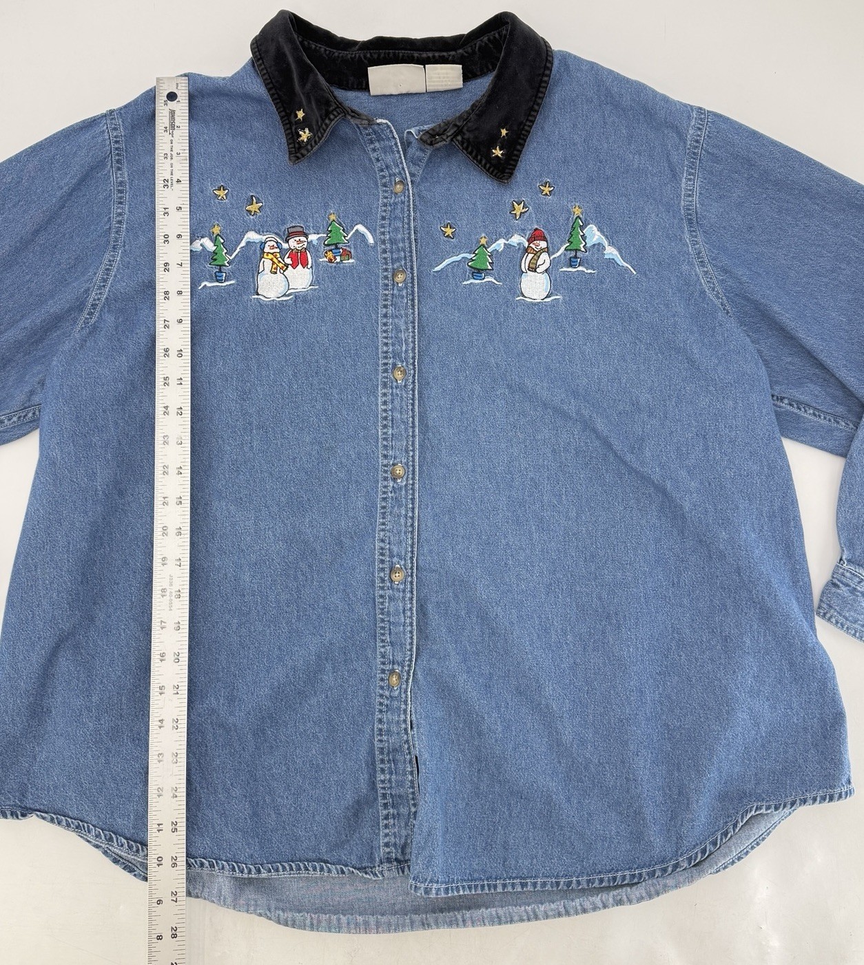 Vtg Basic Editions Plus Size Cotton Christmas Dem… - image 8