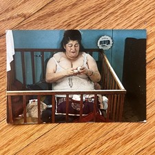 Vintage Pink Flamingo Postcard 1982 Edith Massey John Waters Cult Movie Promo