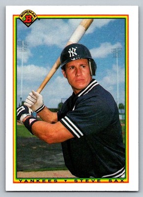 1990 Bowman #442 Steve Sax New York Yankees