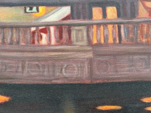 Edward Hopper Oil Painting On Canvas Signed and stamped 20 X 28 inches - Picture 6 of 8
