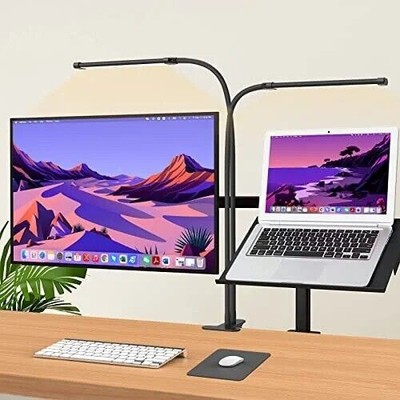 Schreibtischlampe Dimmbar Flexiblem,Schreibtischlampe Tageslicht für Compute NEU