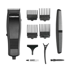 ConairMAN Simple Cut Haircut Kit | 10-Piece, Stainless Steel Blades, Home Use