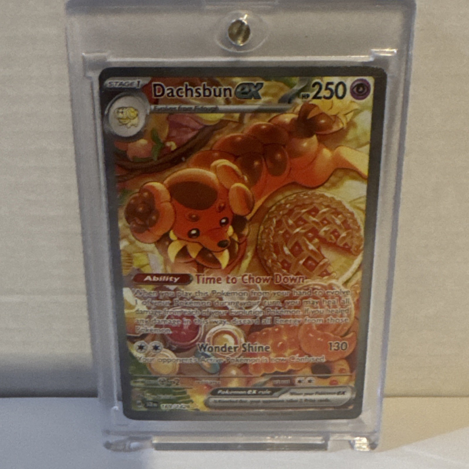 Pokémon Dachsbun ex Sv07: Stellar Crown 169/142 Holo Special Illustration NM