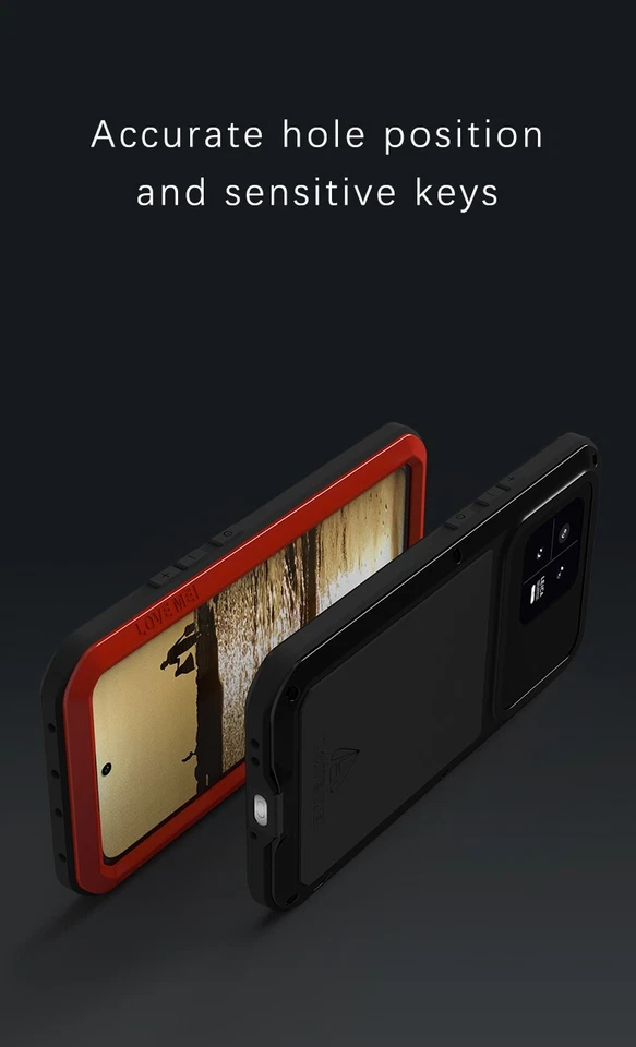 LOVE MEI 金属硅胶混合防震外壳 保护套 适合小米 Mi 15/13/ 14 Pro — 第 4/4 张图片