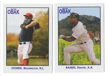 2010 TRISTAR OBAK - MONTREAL EXPOS / WASHINGTON NATIONALS Team set