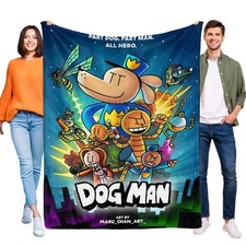 Throw Blanket for Dog Man Bed Couch Soft Flannel Blanket for Gifts Home Decor
