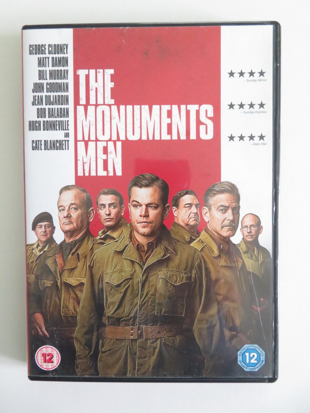 THE MONUMENTS MEN (DVD) GEORGE CLOONEY MATT DAMON 2014 REGION 2