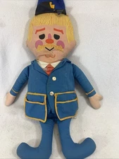 Vintage 1967 Mattel Captain Kangaroo Pull String Talking Doll (works)