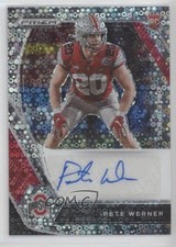 2021 Panini Prizm Draft Picks Circles Pete Werner #DPA-PEW Auto 2b7