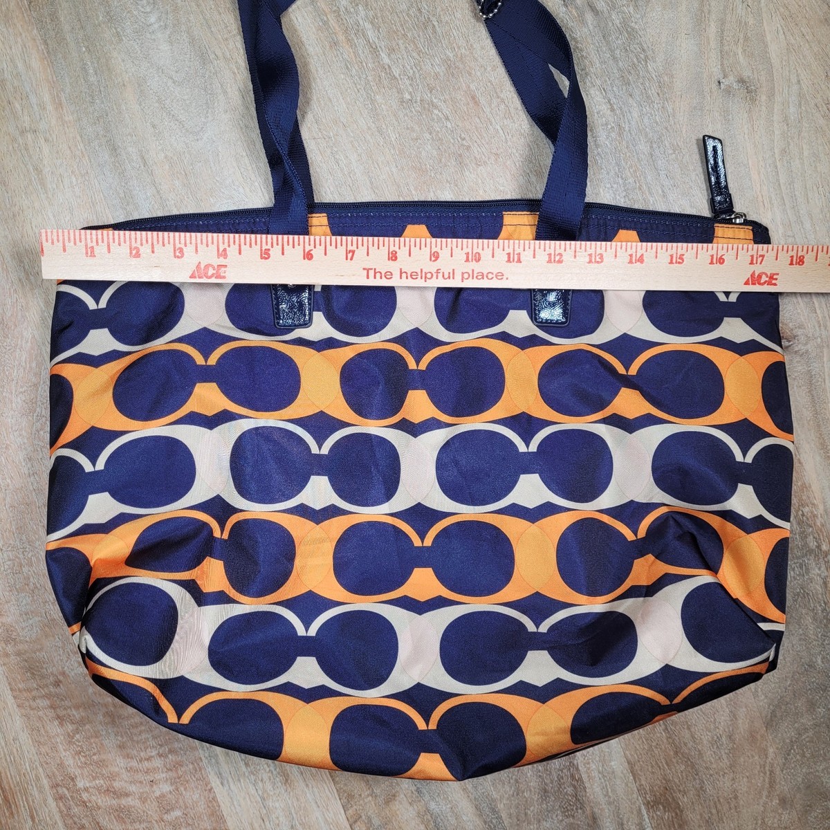 COACH Getaway Signature Packable Travel Weekender Getaway Tote Bag 