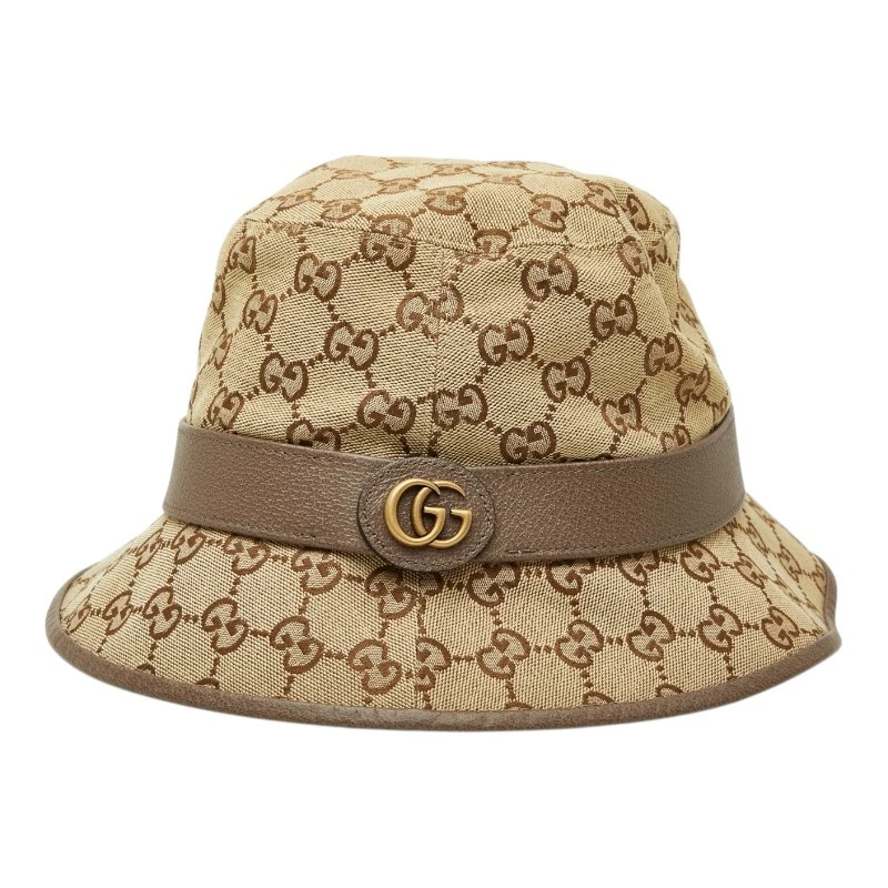 GUCCI GG canvas Fedora Hat Bucket Hat Size XL 23.6 display picture 3