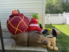 Vintage Gemmy 7 Ft Long Grinch Sleigh Max 2004 Inflatable Christmas