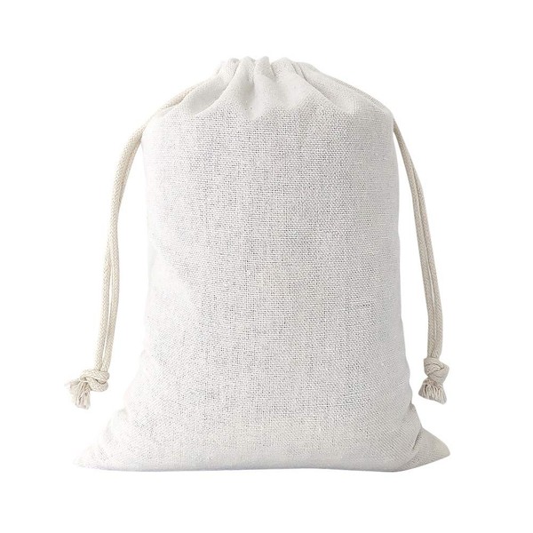 Baumwolltaschen 20 StüCk 15X20 Cm Mit Kordelzug, Wiederverwendbare Stoffbeutel-image
