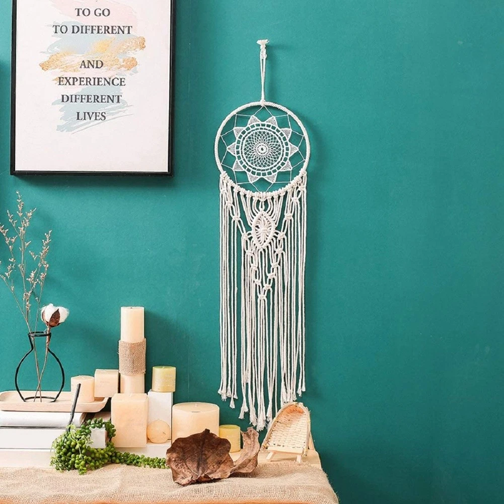 1 Pcs Circle Macrame Kit Macrame Wall Hanging Supplies O2L98025