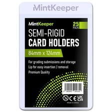 MintKeeper Semi Rigid Trading Card Holders x25 Grading Psa Ace Beckett