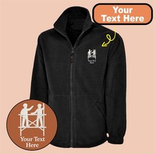 Personalised Embroidered Full Zip Fleece Jacket with Scaffolders Logo Jacket