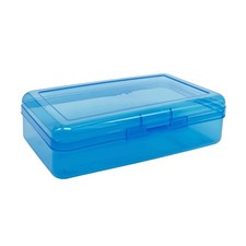 Large Capacity Clear Pencil Box, Pencil Case, Plastic Pencil Boxes, Stackable De
