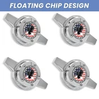 LA Wire Wheels 2-Bar Chrome Heavy Duty Floating Chip Knock-Off (Set of 4)