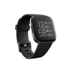 Fitbit Versa Black Gray 2 Health and Fitness Smartwatch Tracker Sealed Box NEW